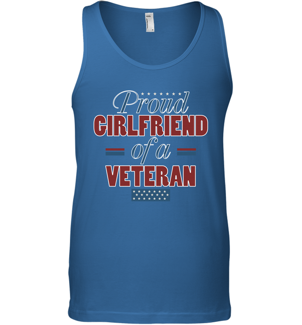 Proud Girlfriend Of A Veteran Shirt Tank Top Tank Top Royal
