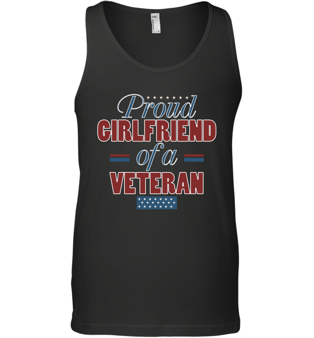 Proud Girlfriend Of A Veteran Shirt Tank Top Tank Top Black