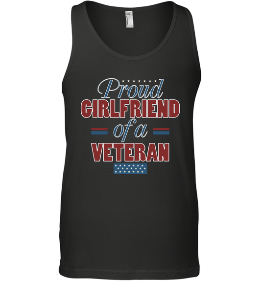 Proud Girlfriend Of A Veteran Shirt Tank Top Tank Top Black