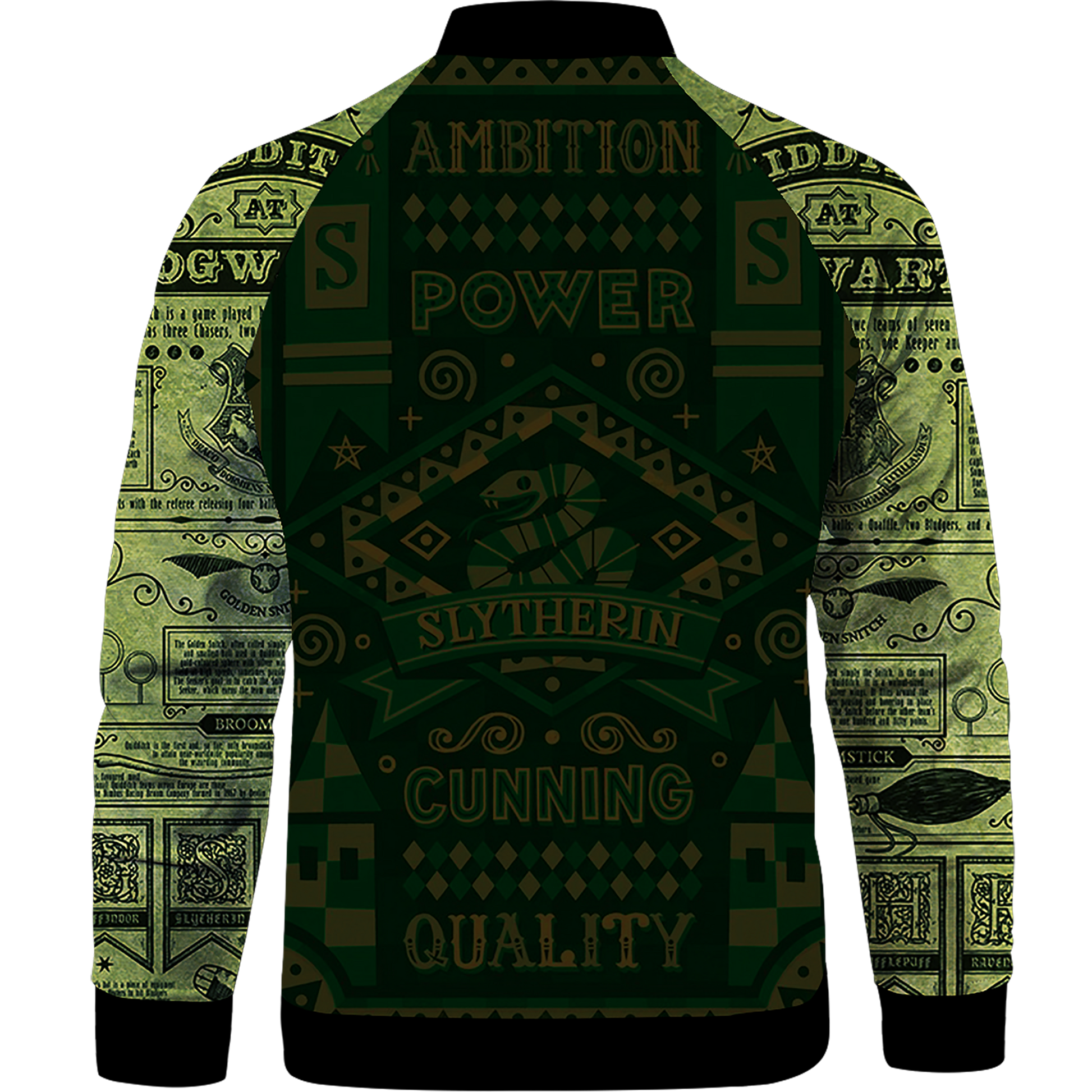 House Slytherin By Any Means Harry Potter Baseball Jacket