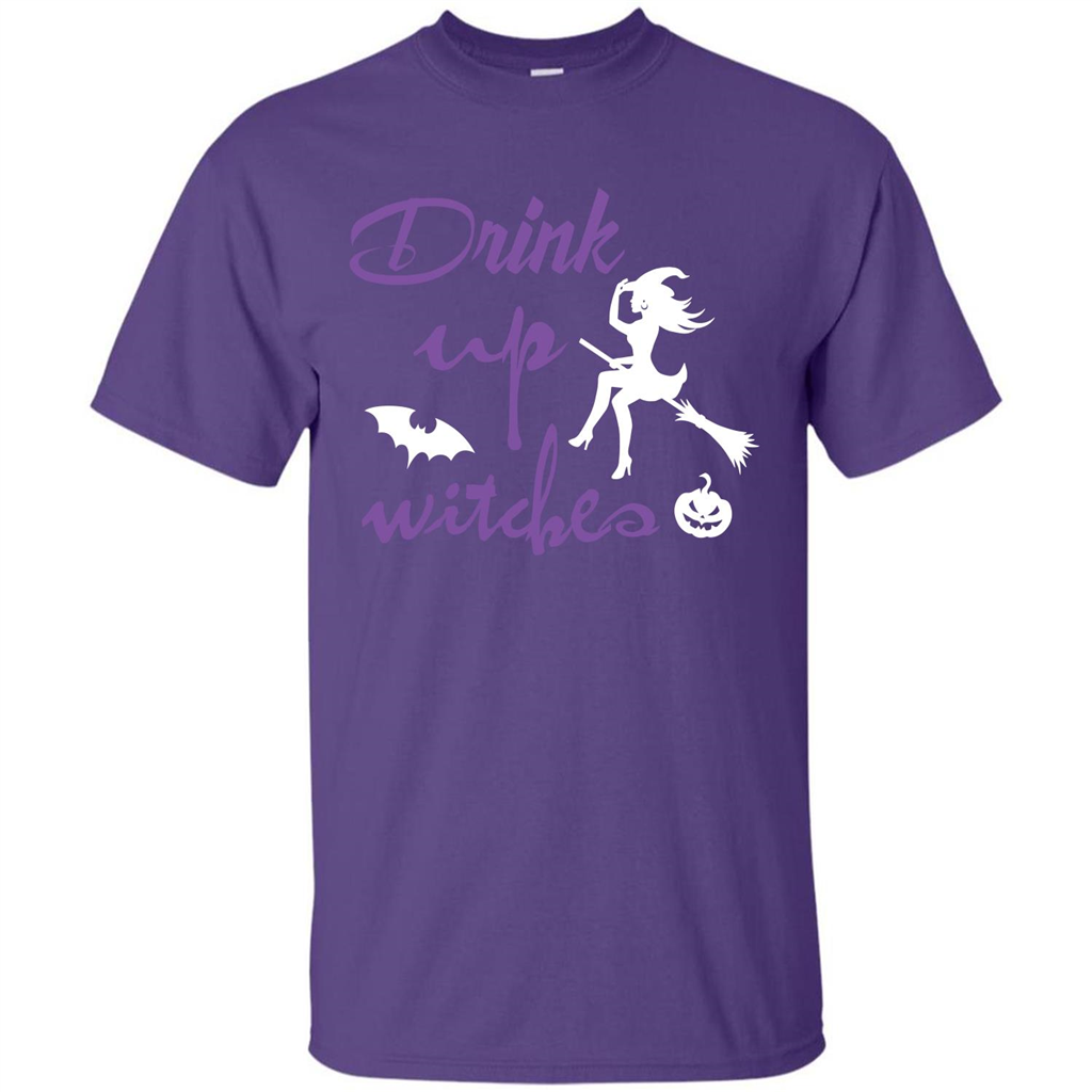 Halloween T-shirt Drink Up Witches T-shirt Purple