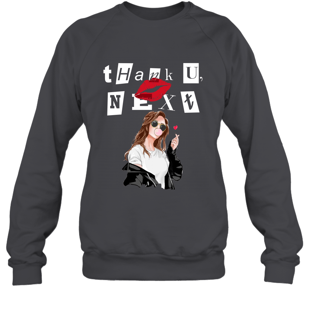 Thank You Next Girls Shirt Sweatshirt Sweatshirt Dark Heather