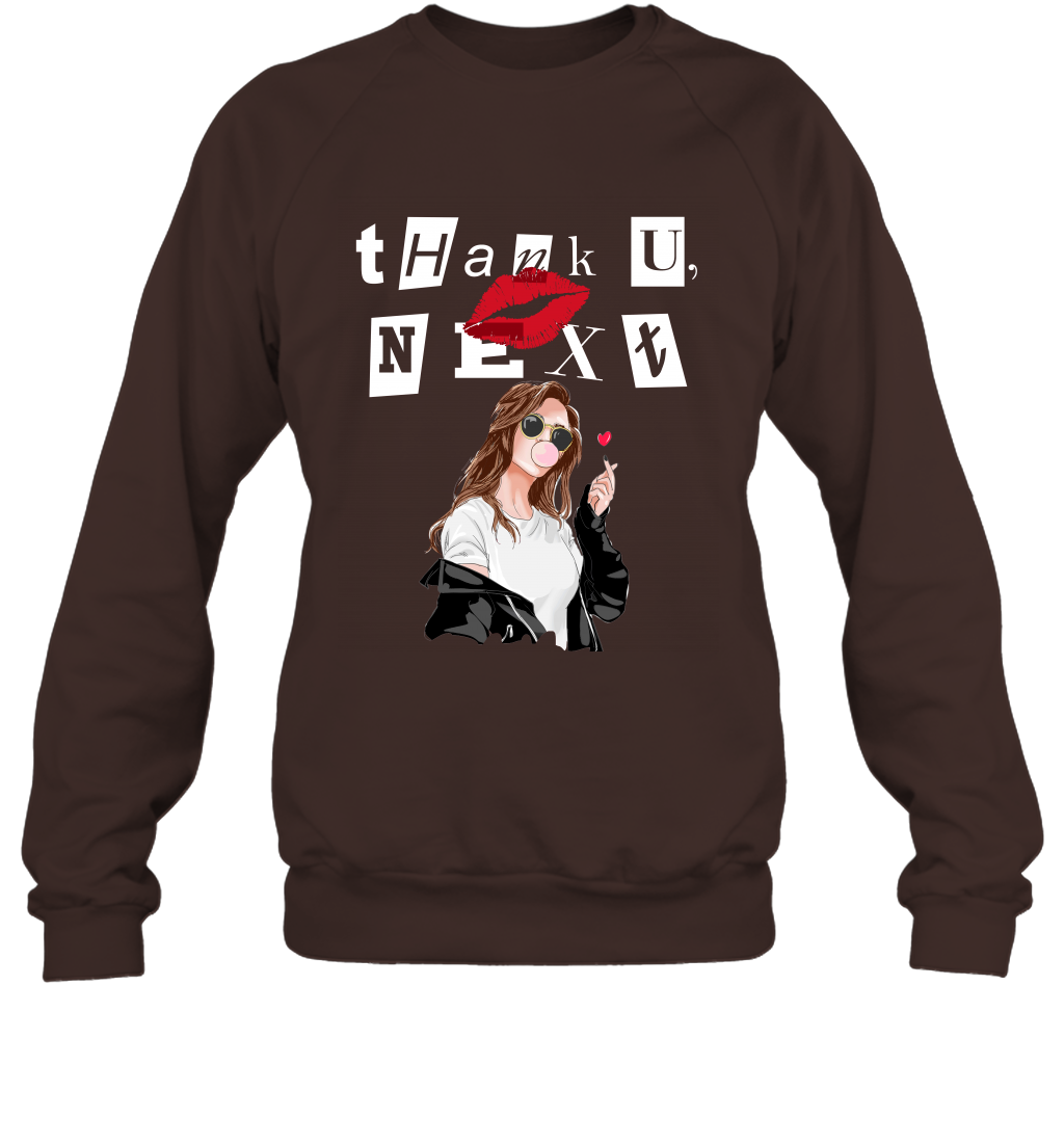 Thank You Next Girls Shirt Sweatshirt Sweatshirt Dark Chocolate