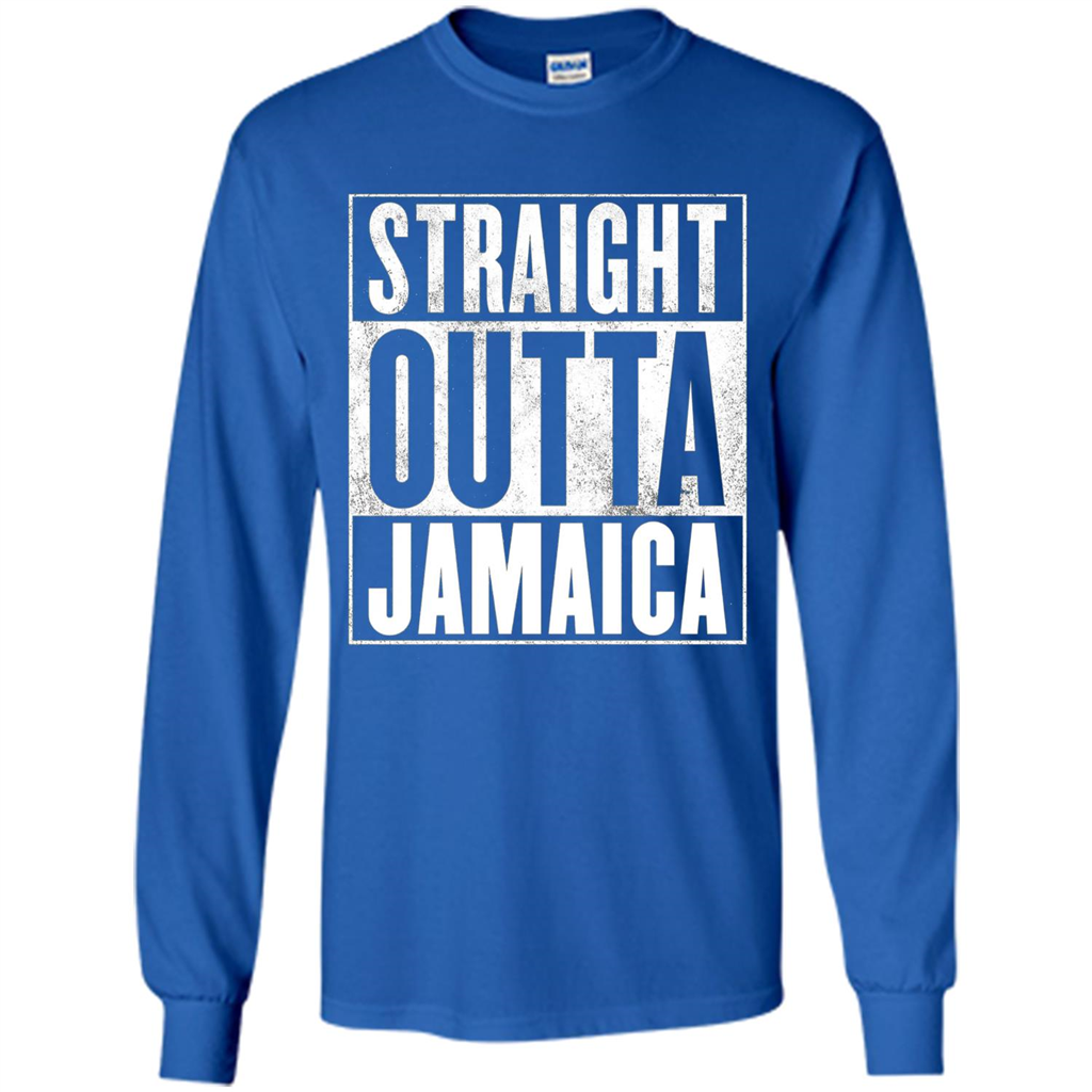 Jamaica T-Shirt - Straight Outta Jamaica T-shirt Royal