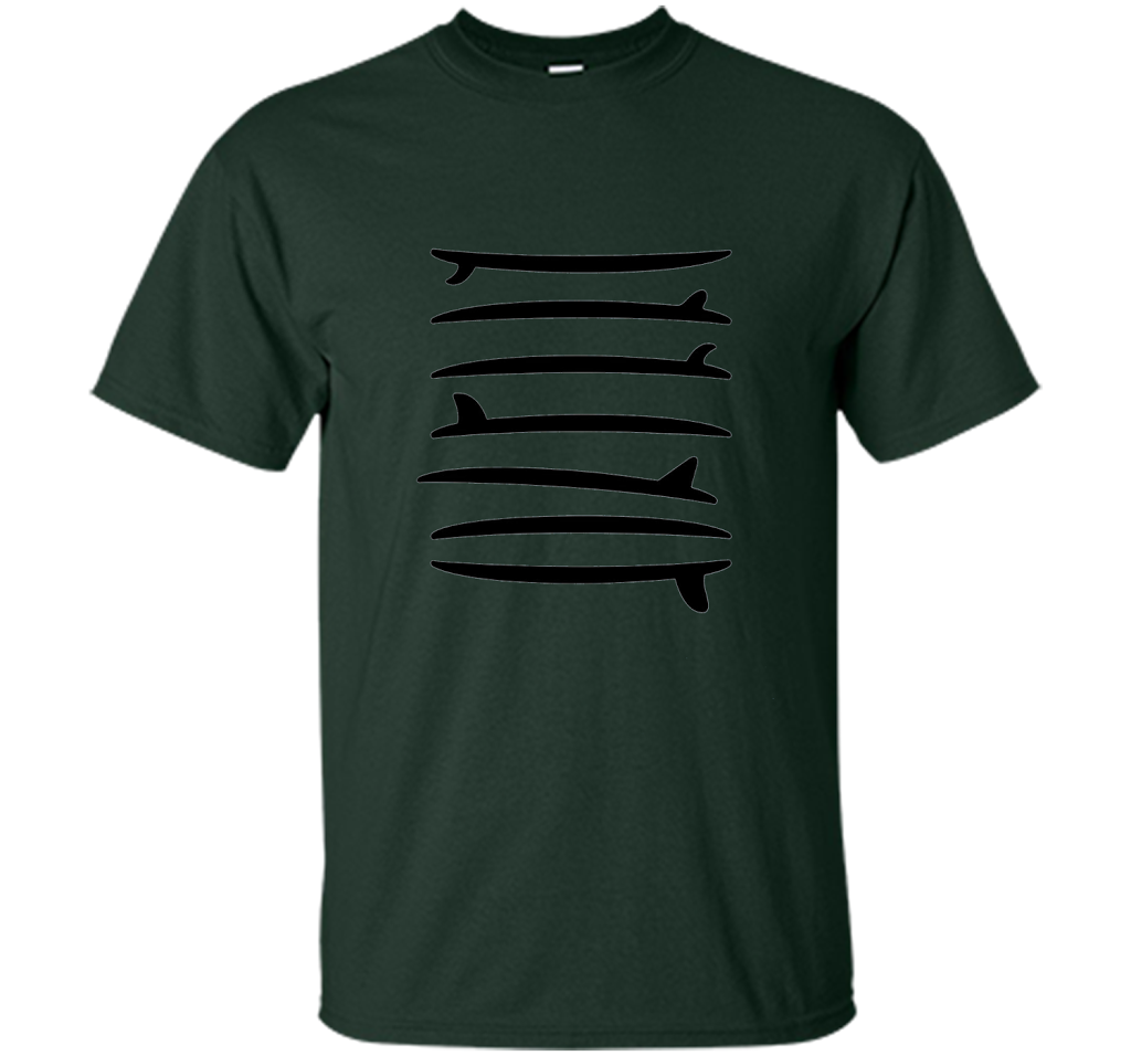 The Longboard Single Fin Surfer T-shirt Forest Green