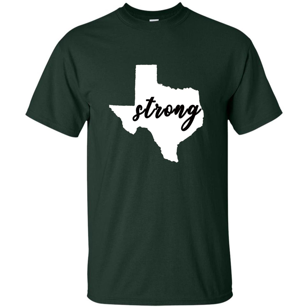 Texas Strong T-Shirt Stand Proud with Texas Forest Green