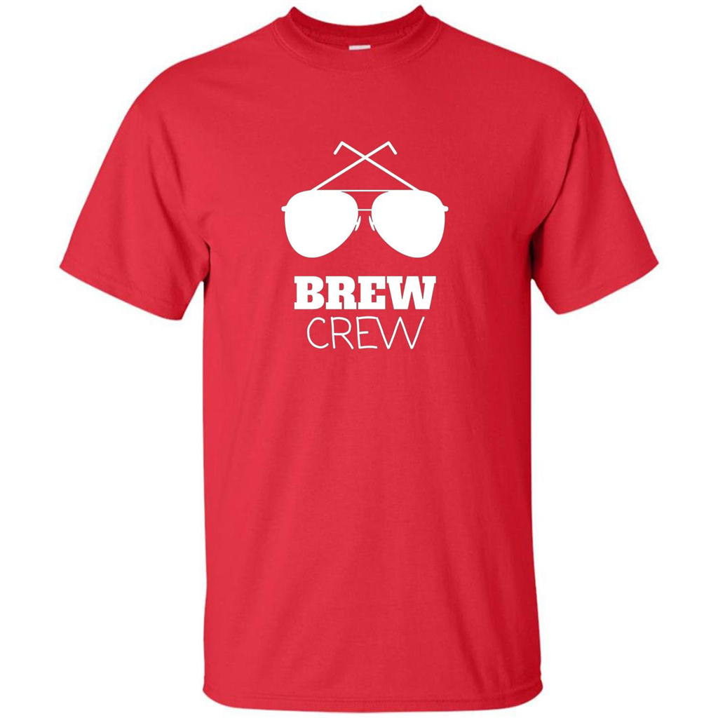 I'm The Brew Crew Groom Wedding Male T-Shirt Red