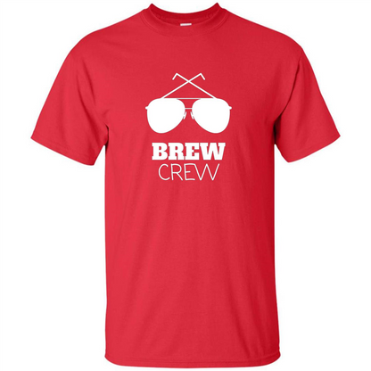 I'm The Brew Crew Groom Wedding Male T-Shirt Red