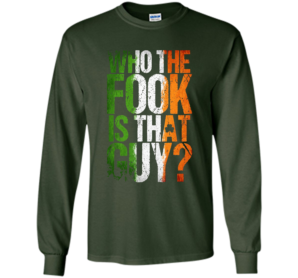 Boxing T-shirt Who The Fook Is That Guy Forest Green