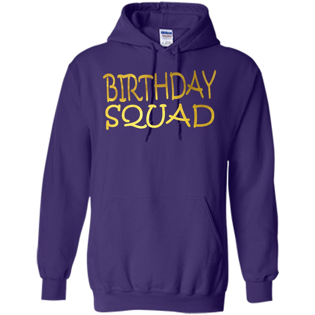 Birthday Squad T-shirt Purple