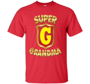 Super Grandma Superhero T-shirt Mother's Parents' Day cool shirt