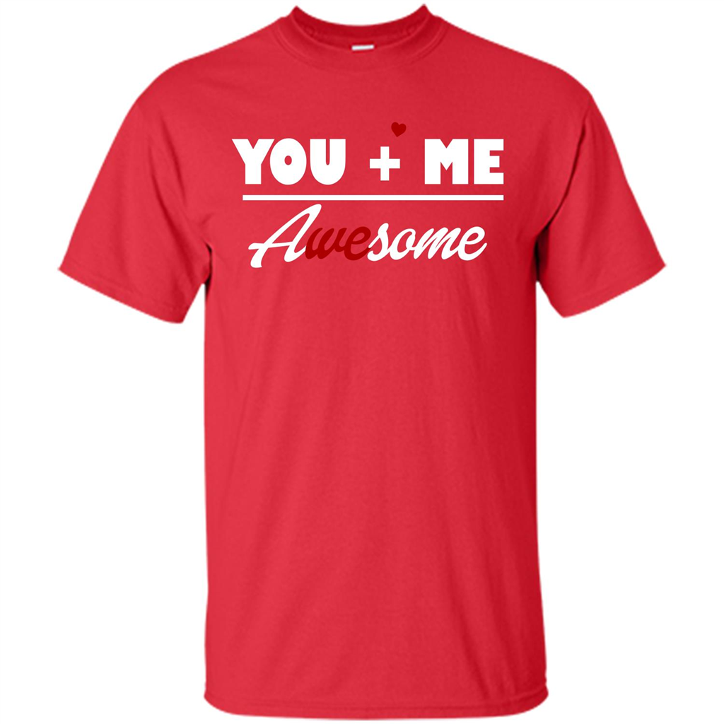Love T-shirt You and Me Awesome Red