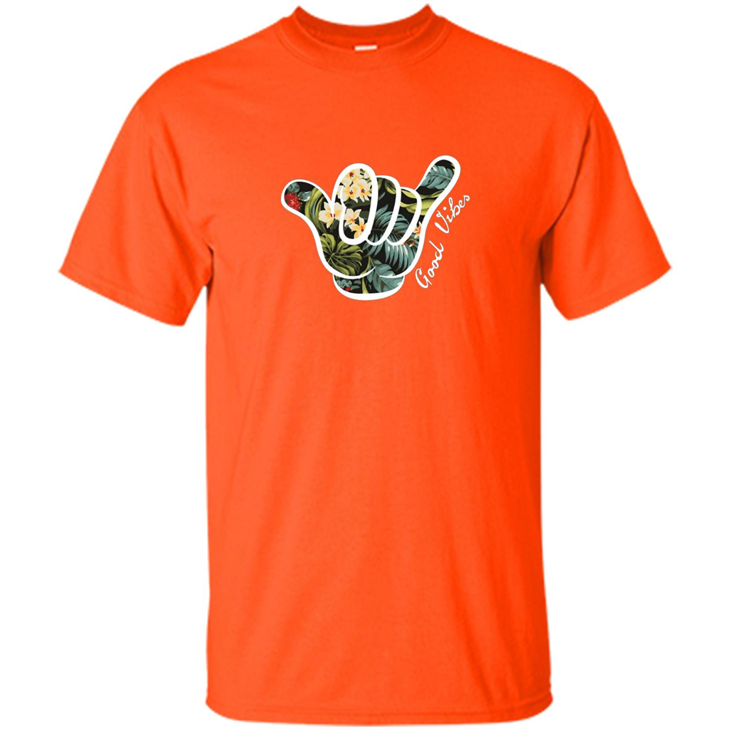 Shaka Good Vibes T-shirt Orange