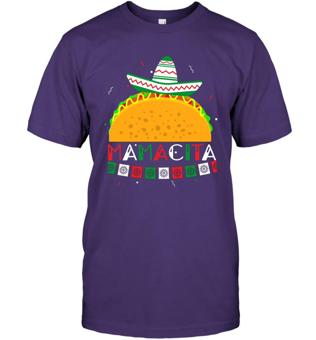 Mamacita Taco Tacos Mexican Cactus Cinco De Mayo Shirt T-Shirt T-Shirt Purple