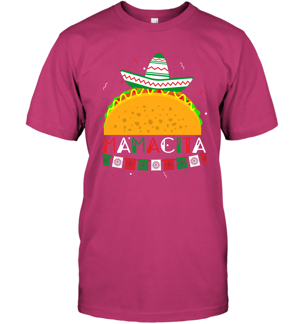 Mamacita Taco Tacos Mexican Cactus Cinco De Mayo Shirt T-Shirt T-Shirt Heliconia