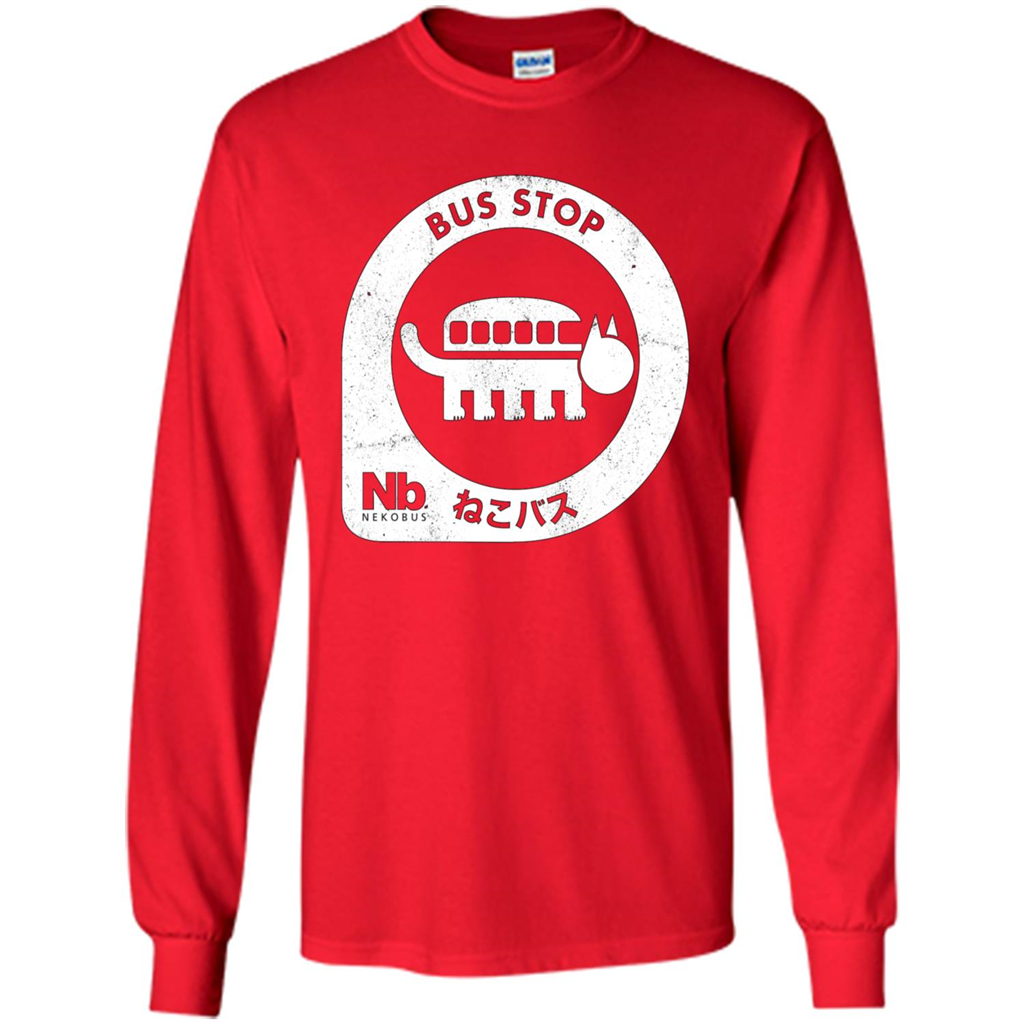 Neko Bus Stop T-shirt Red