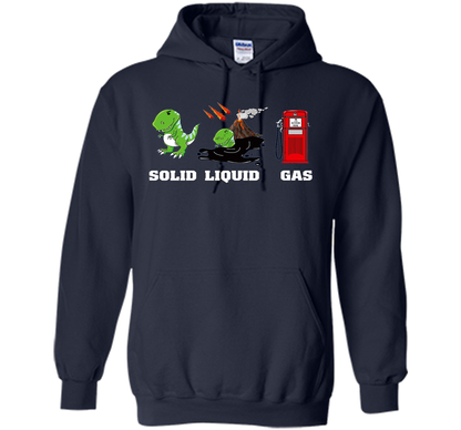 Dinosaur Solid Liquid Gas T-shirt Navy