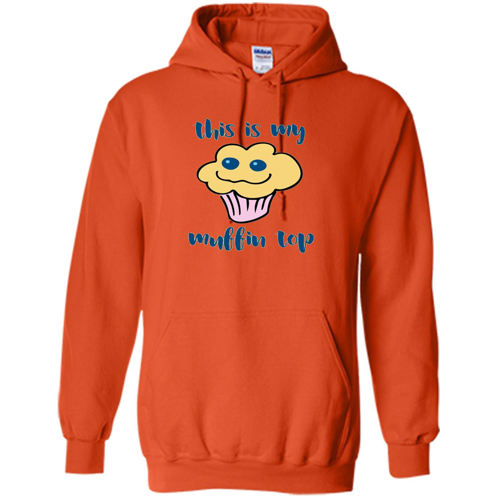 Baking T-shirt Funny This Is My Muffin Top T-Shirt Orange