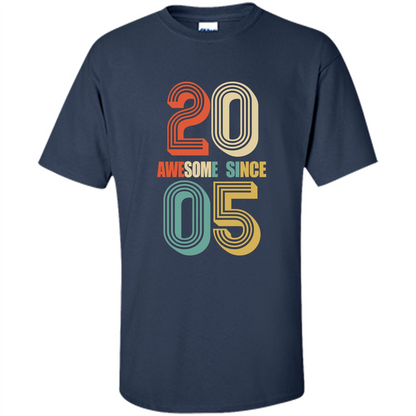 Awesome Since 2005 T-Shirt Navy