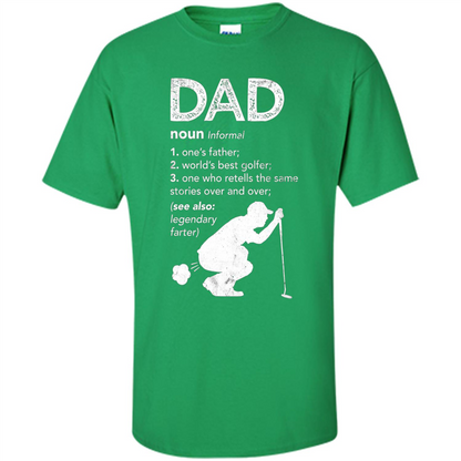 Father's Day T-shirt Funny Dad Definition Irish Green