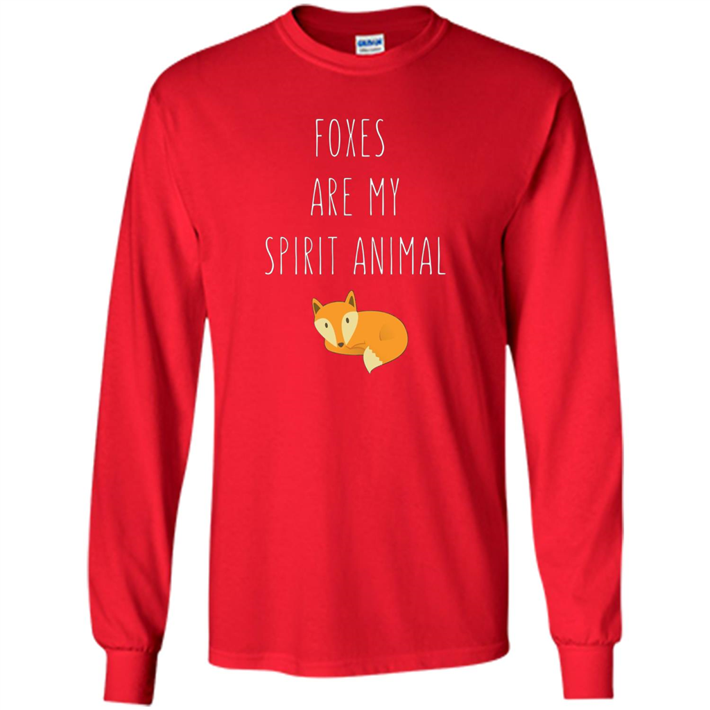 Foxes Are My Spirit Animal Fox T-Shirt Red