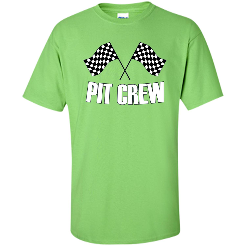 Pit Crew T-shirt for Hosting Race Car Parties Parents Pit Lime
