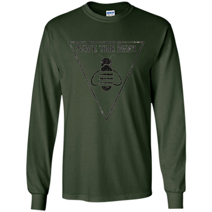 Save The Bees Beekeepers Conservationist T-shirt Forest Green