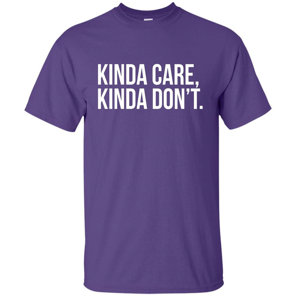 Kinda Care Kinda Don't T-shirt Purple