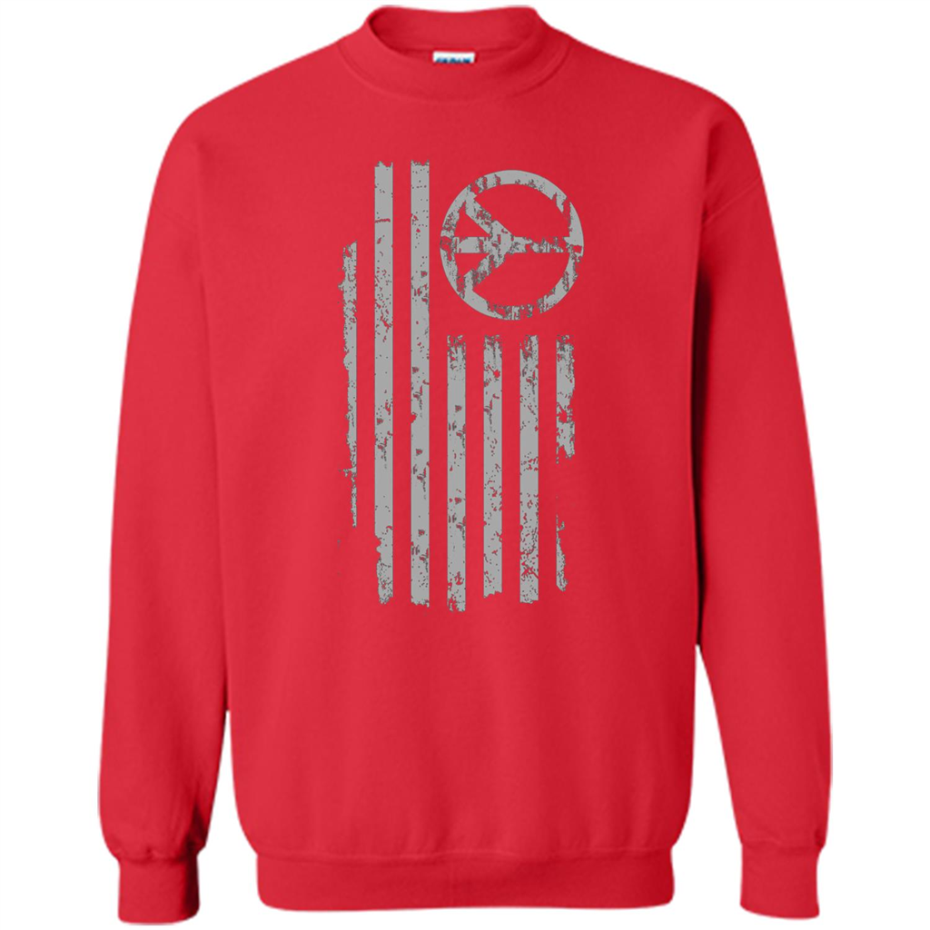 American Peace Flag T-shirt Patriotic Peace Sign Flag Shirt Red