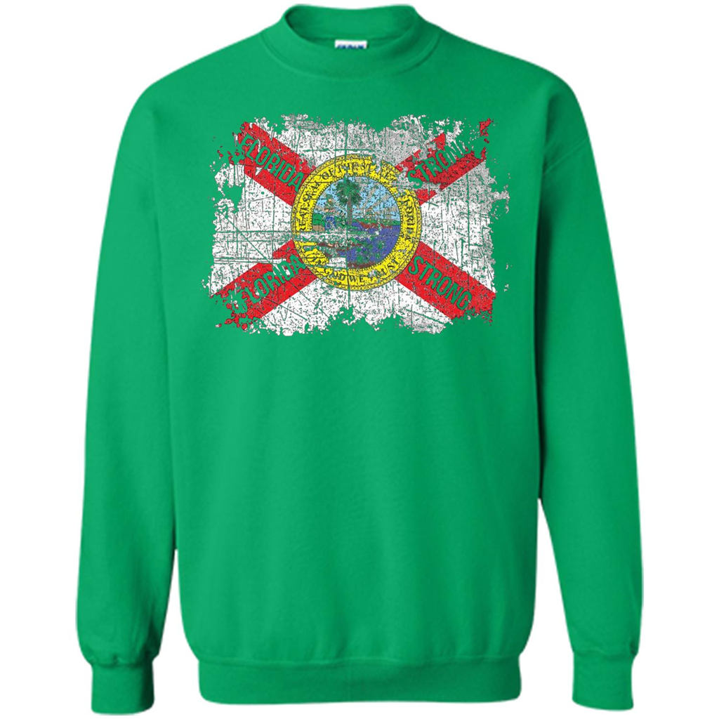 Florida Strong T-shirt Florida Distressed Flag T-Shirt Irish Green