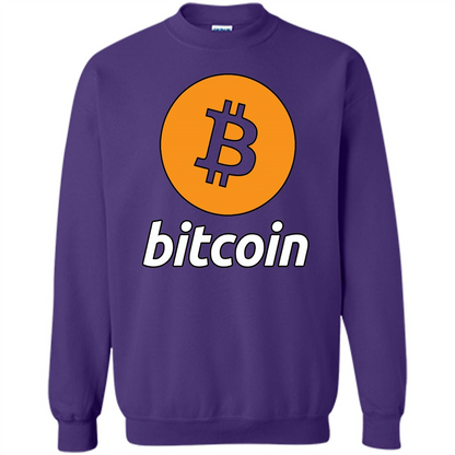 Bitcoin Logo Cryptocurrency BTC T-shirt Orange