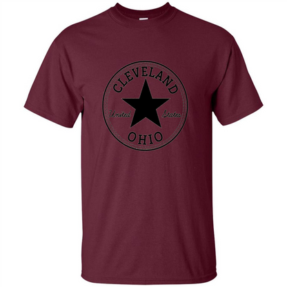 Cleveland Ohio T-shirt United States T-shirt Maroon