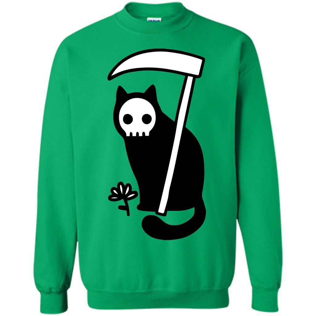 Cat Grimm Reaper T-shirt Irish Green