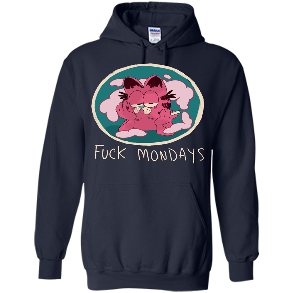 Funny T-shirt Fck Mondays Navy