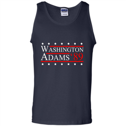 Washington Adams 1789 July 4th T-shirt Navy
