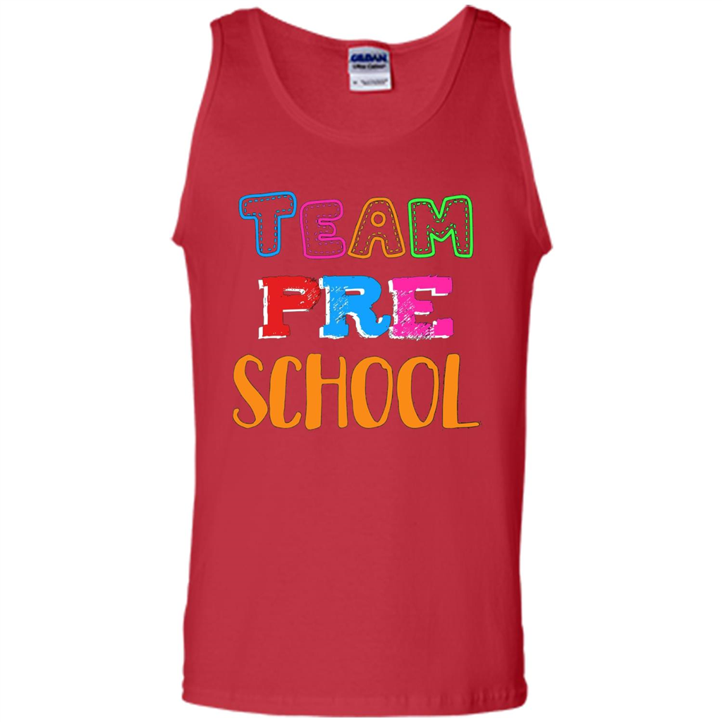 Team Preschool T-shirt Funny For Teachers T-shirt Red