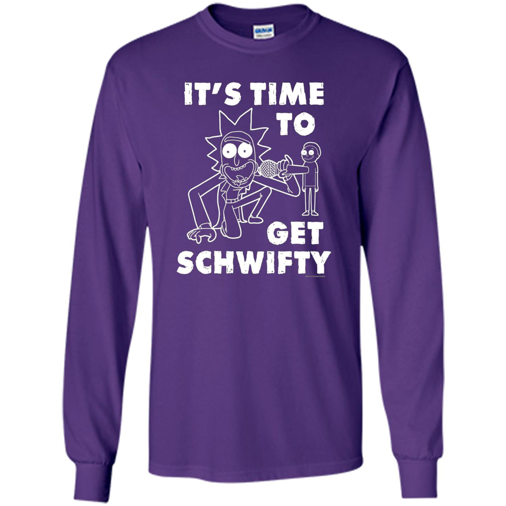 TV Series T-shirt It's Time To Get Schwifty T-shirt Purple
