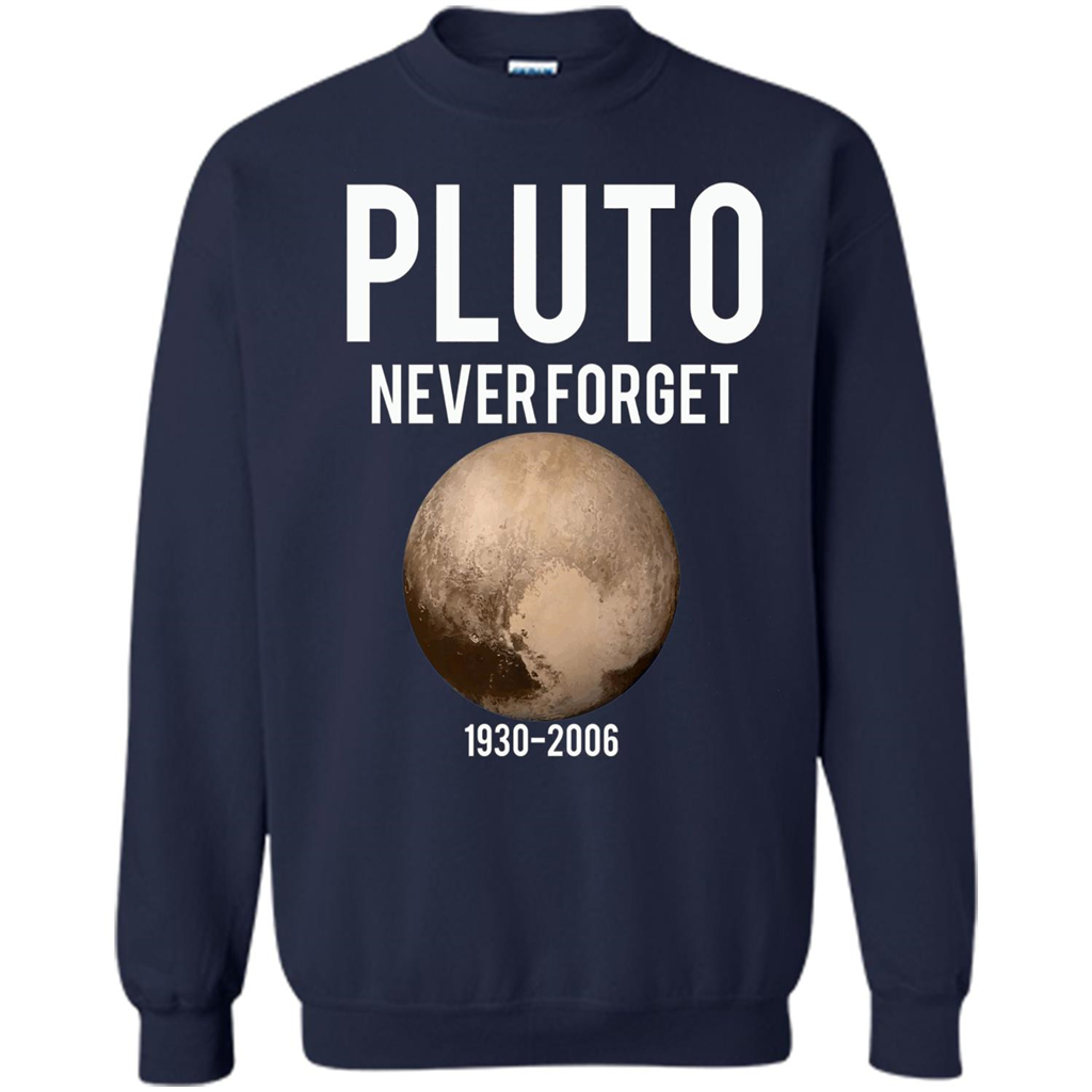 Funny Pluto Never Forget 1930-2006 T-shirt Navy