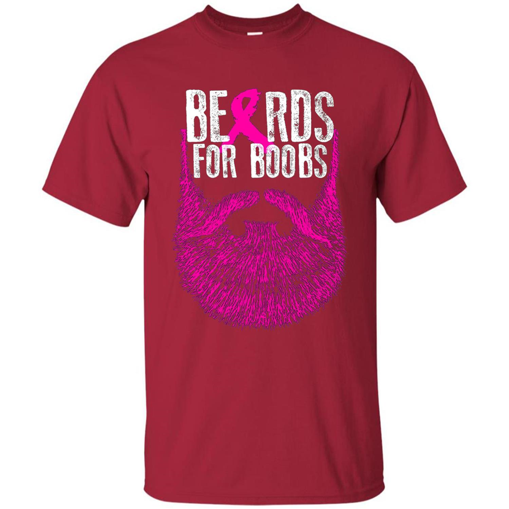 Beards For Boobs T-shirt Cardinal