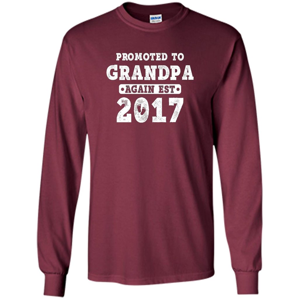 Men's Promoted to Grandpa Again Est. 2017 T-shirt