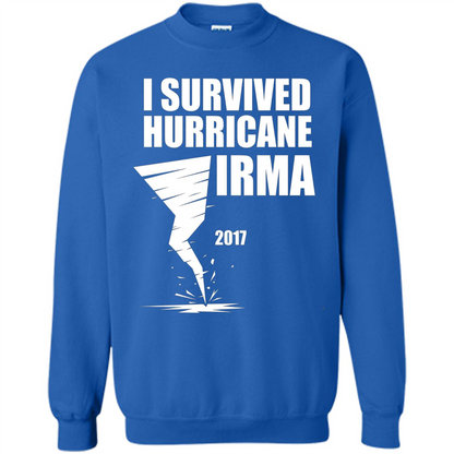 I Survived Hurricane Irma Graphic T-shirt Royal