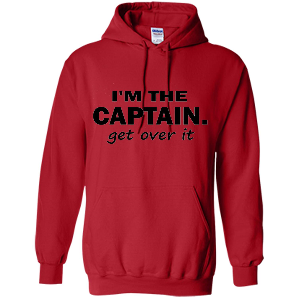 I'm The Captain caGet Over It T-Shirt Red