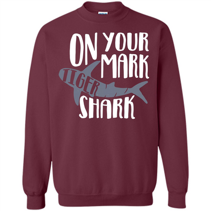 Tiger Shark T-shirt On Your Mark Tiger Shark T-shirt Maroon