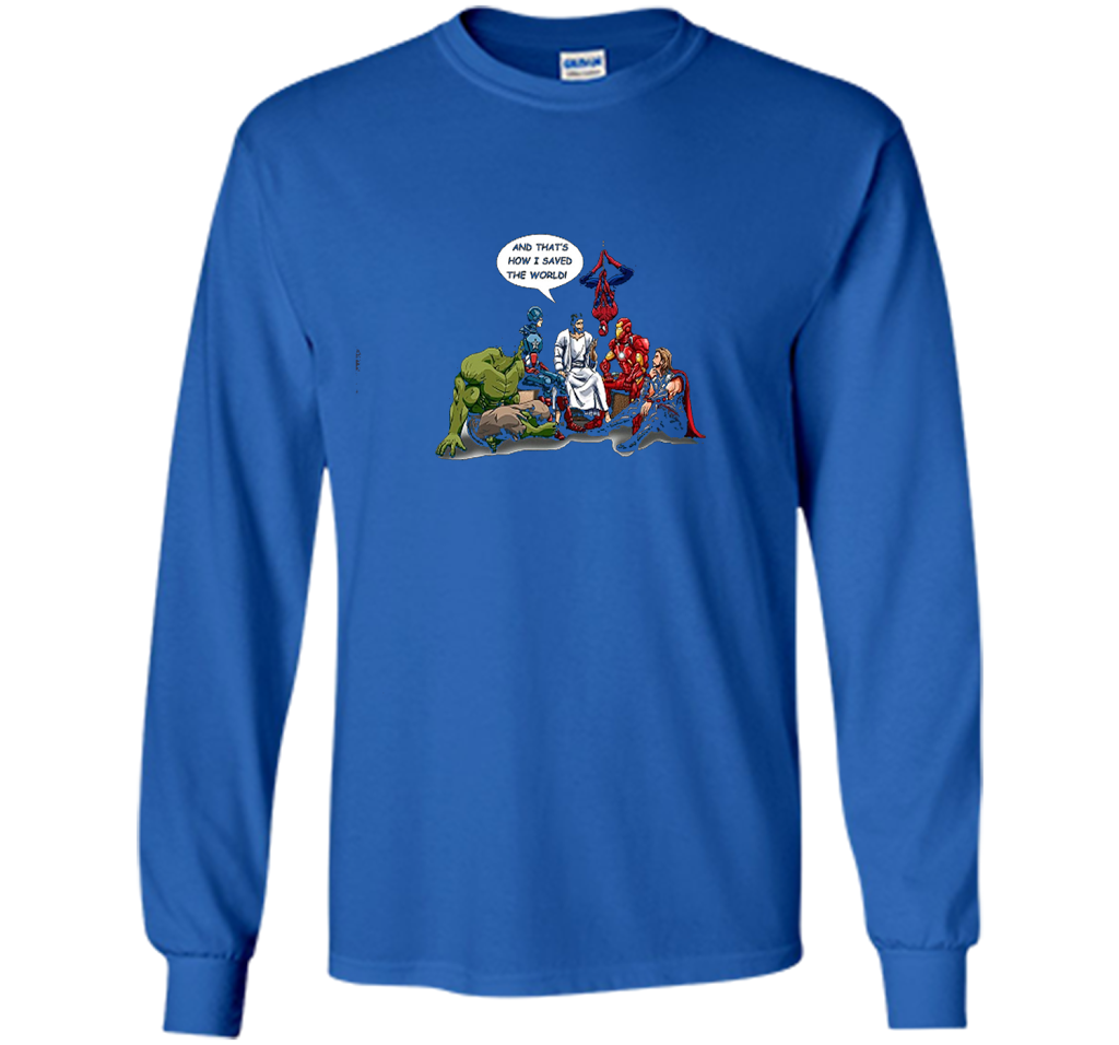 That's How I Saved The World T-shirt Royal