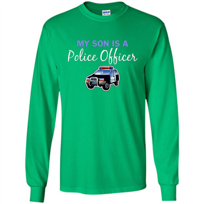 My Son Is A Police Officer T-Shirt Irish Green