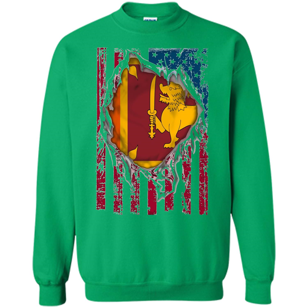 Sri Lanka Flag Proud T-Shirts Irish Green