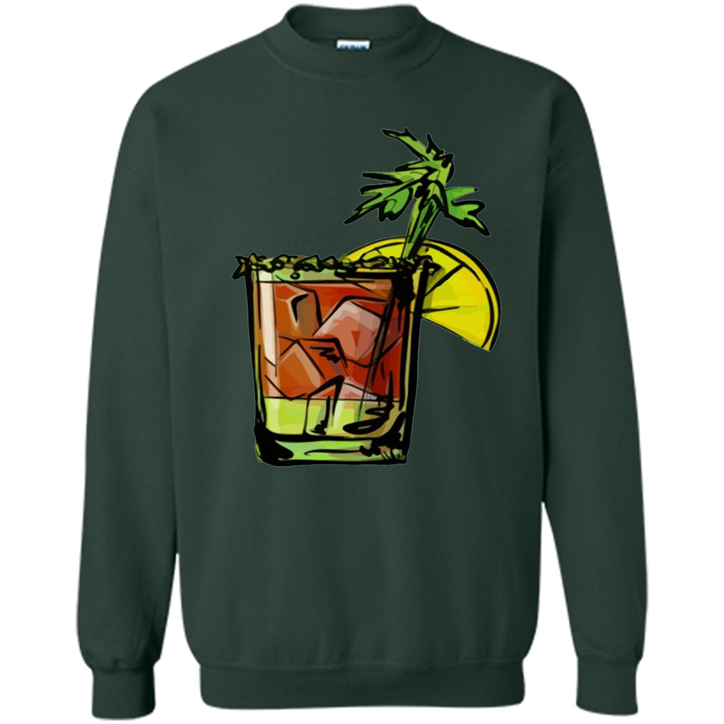 Bloody Mary T-shirt Cocktail Forest Green