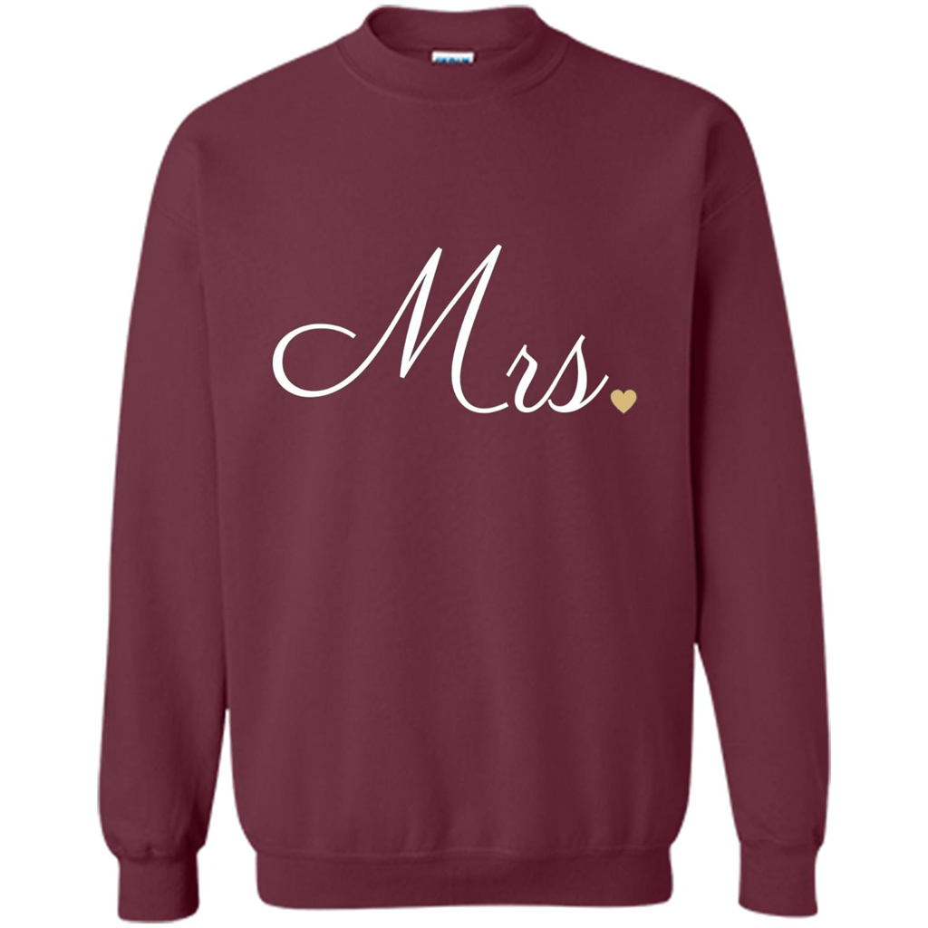 Mrs. Wedding T-shirt Maroon