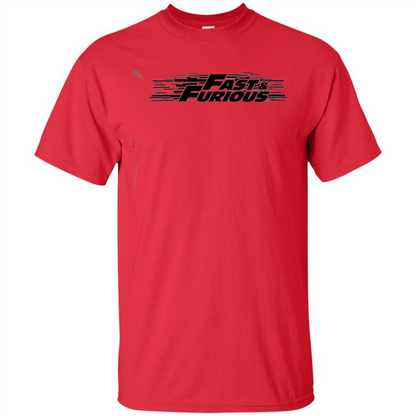 Movie T-shirt Fast And Furious Red