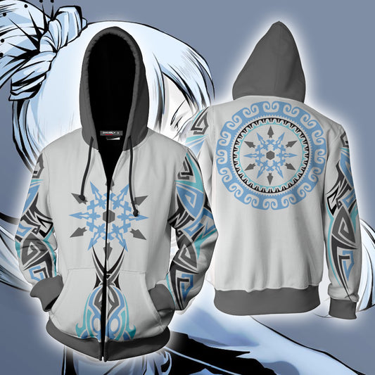 RWBY Weiss Schnee Symbol Zip Up Hoodie 4XL